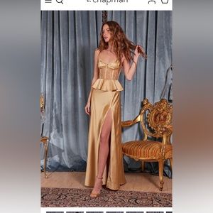 V. Chapman Dianthus Dress in Warm Sand